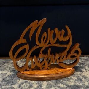 Wooden Merry Christmas Sign